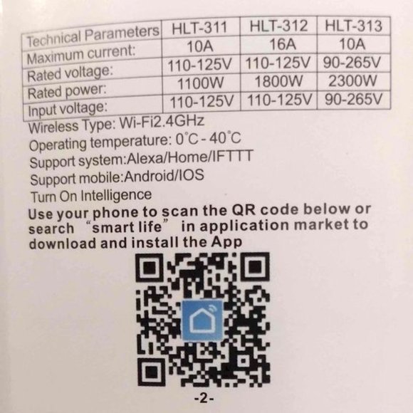 NEW in box- 2 pack U.S.A. Wifi Smart Plugs - Picture 4 of 6